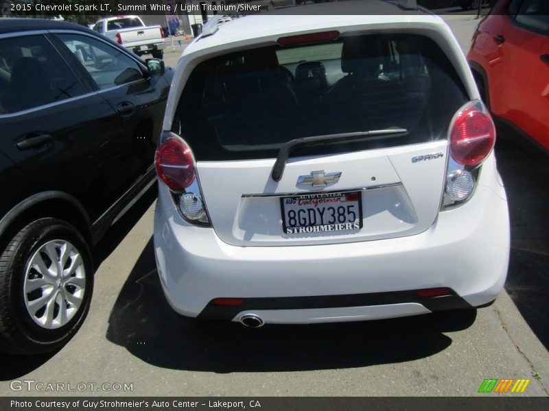 Summit White / Light Titanium/Silver 2015 Chevrolet Spark LT