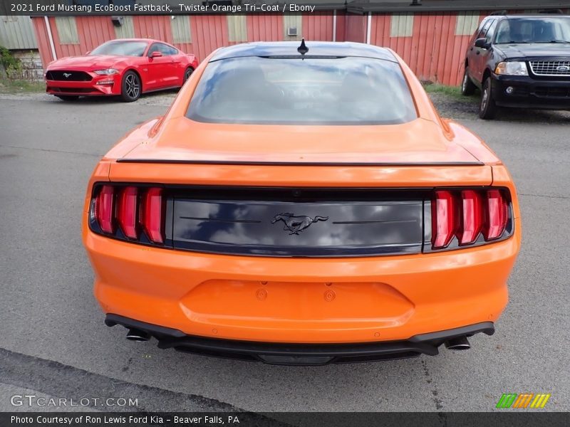 Twister Orange Tri-Coat / Ebony 2021 Ford Mustang EcoBoost Fastback