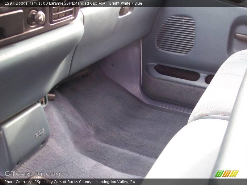 Bright White / Blue 1997 Dodge Ram 1500 Laramie SLT Extended Cab 4x4