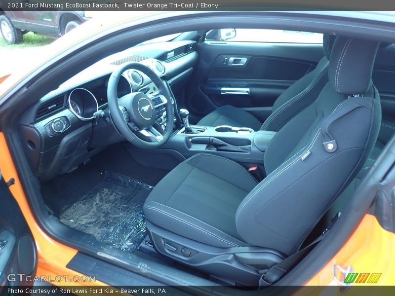 Front Seat of 2021 Mustang EcoBoost Fastback