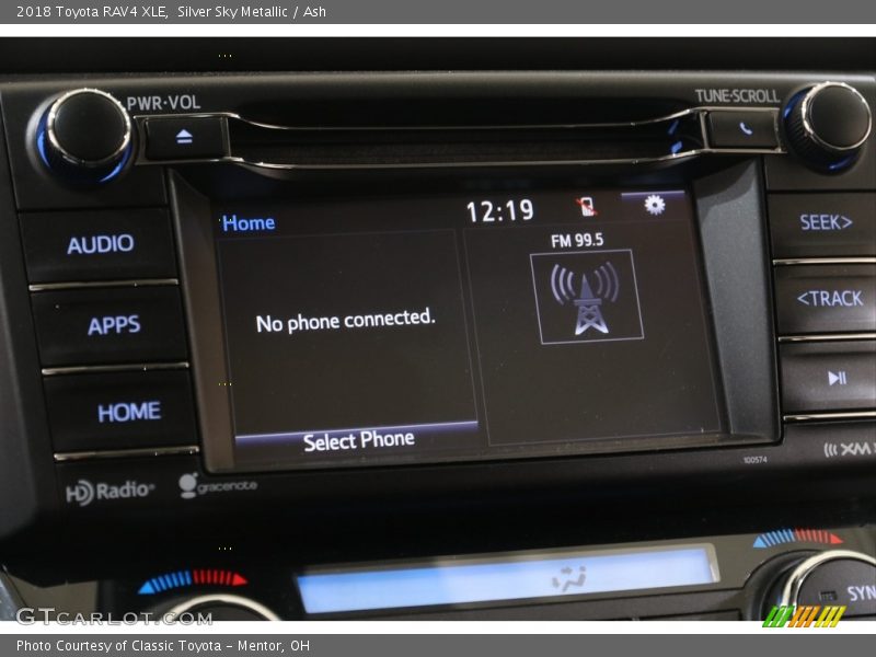 Silver Sky Metallic / Ash 2018 Toyota RAV4 XLE