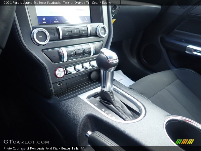 Twister Orange Tri-Coat / Ebony 2021 Ford Mustang EcoBoost Fastback
