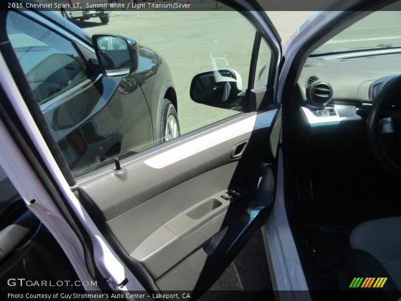 Summit White / Light Titanium/Silver 2015 Chevrolet Spark LT