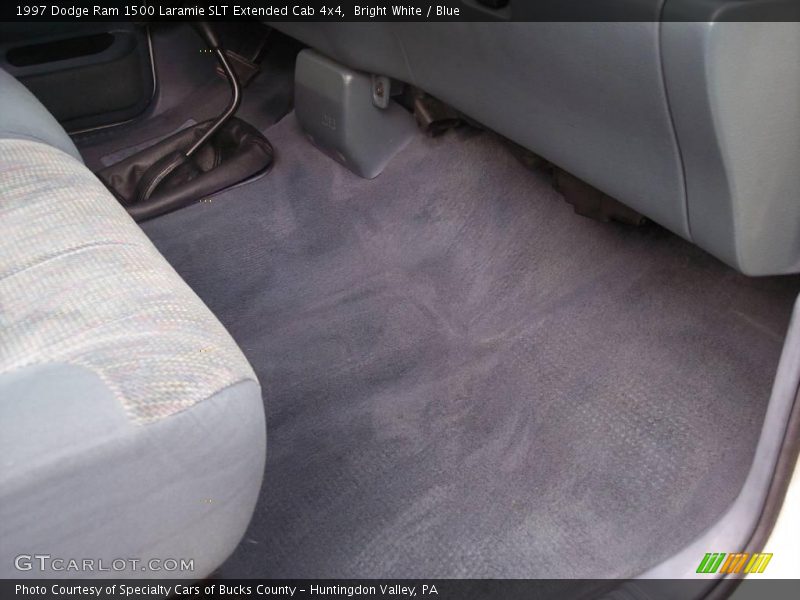 Bright White / Blue 1997 Dodge Ram 1500 Laramie SLT Extended Cab 4x4