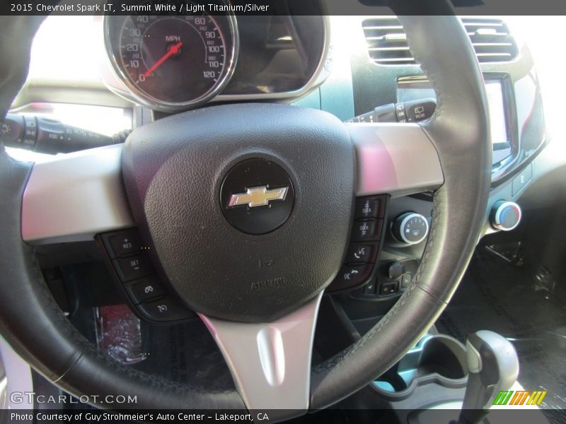 Summit White / Light Titanium/Silver 2015 Chevrolet Spark LT
