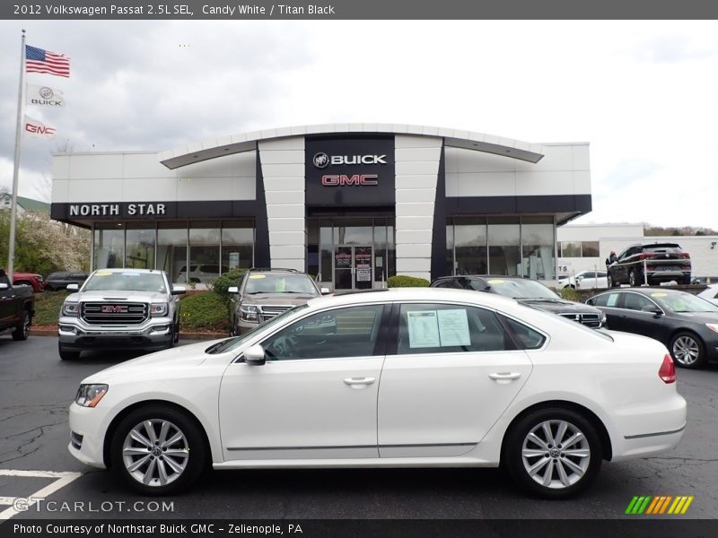 Candy White / Titan Black 2012 Volkswagen Passat 2.5L SEL