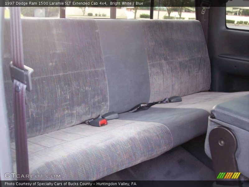 Bright White / Blue 1997 Dodge Ram 1500 Laramie SLT Extended Cab 4x4