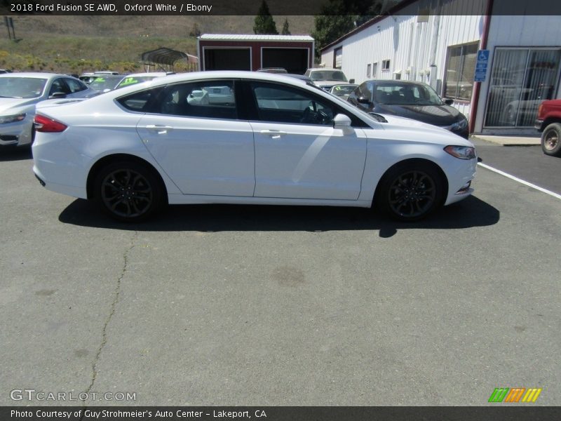 Oxford White / Ebony 2018 Ford Fusion SE AWD