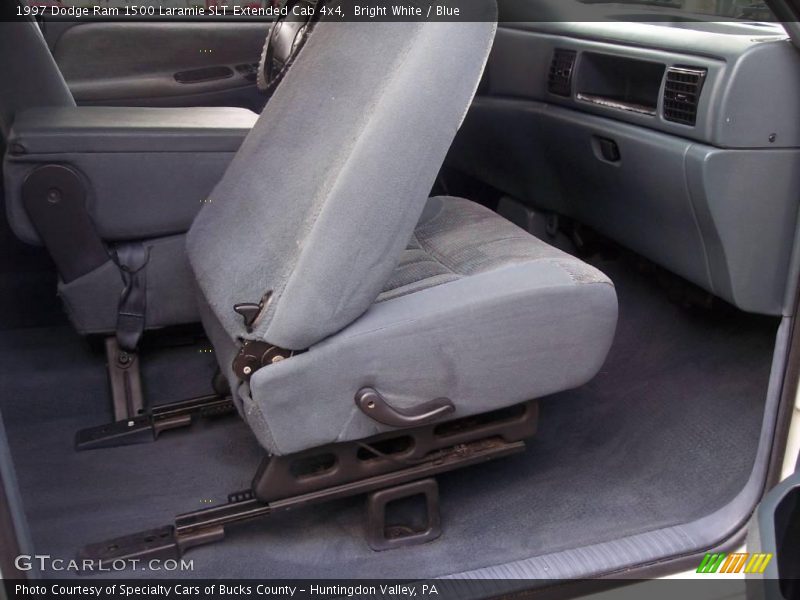 Bright White / Blue 1997 Dodge Ram 1500 Laramie SLT Extended Cab 4x4