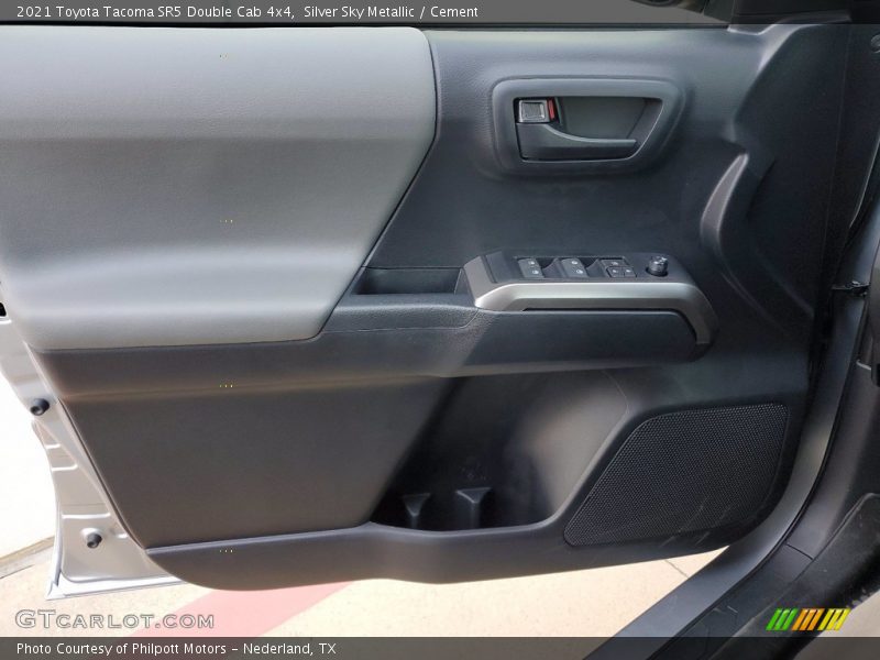 Silver Sky Metallic / Cement 2021 Toyota Tacoma SR5 Double Cab 4x4