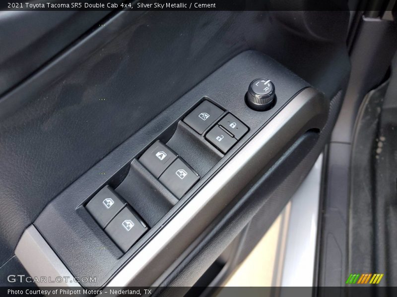 Silver Sky Metallic / Cement 2021 Toyota Tacoma SR5 Double Cab 4x4