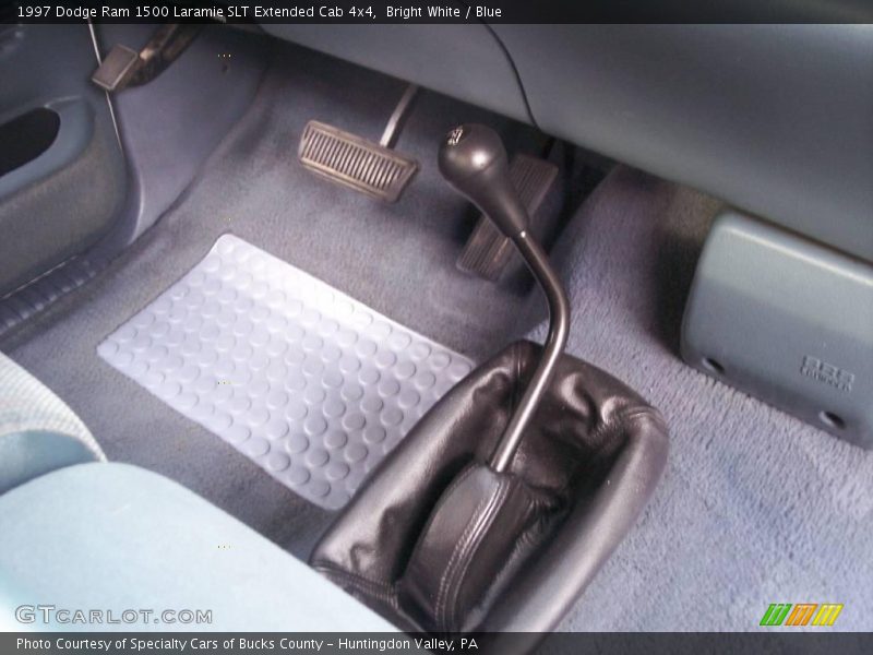 Bright White / Blue 1997 Dodge Ram 1500 Laramie SLT Extended Cab 4x4