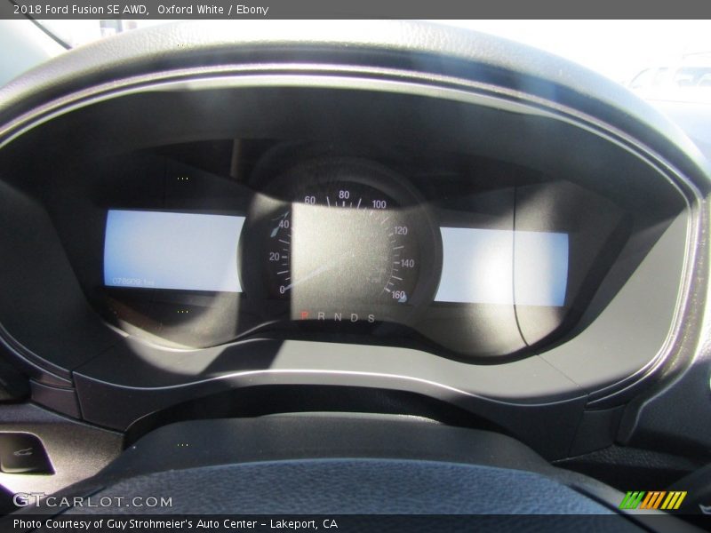 Oxford White / Ebony 2018 Ford Fusion SE AWD