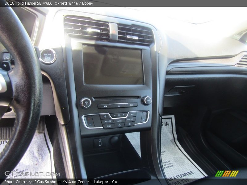 Oxford White / Ebony 2018 Ford Fusion SE AWD