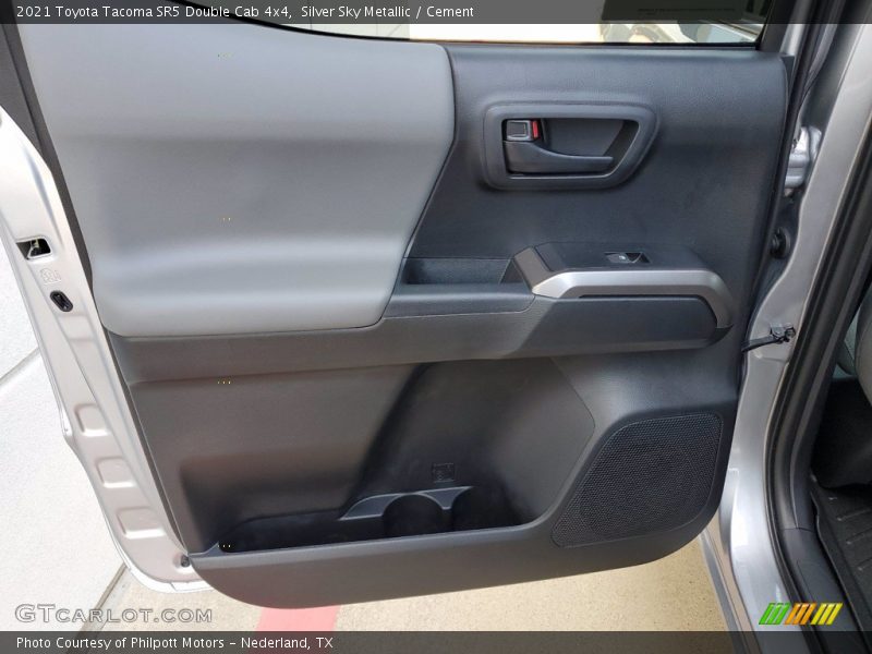 Silver Sky Metallic / Cement 2021 Toyota Tacoma SR5 Double Cab 4x4