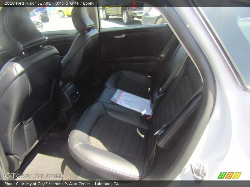 Oxford White / Ebony 2018 Ford Fusion SE AWD