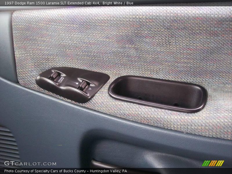 Bright White / Blue 1997 Dodge Ram 1500 Laramie SLT Extended Cab 4x4