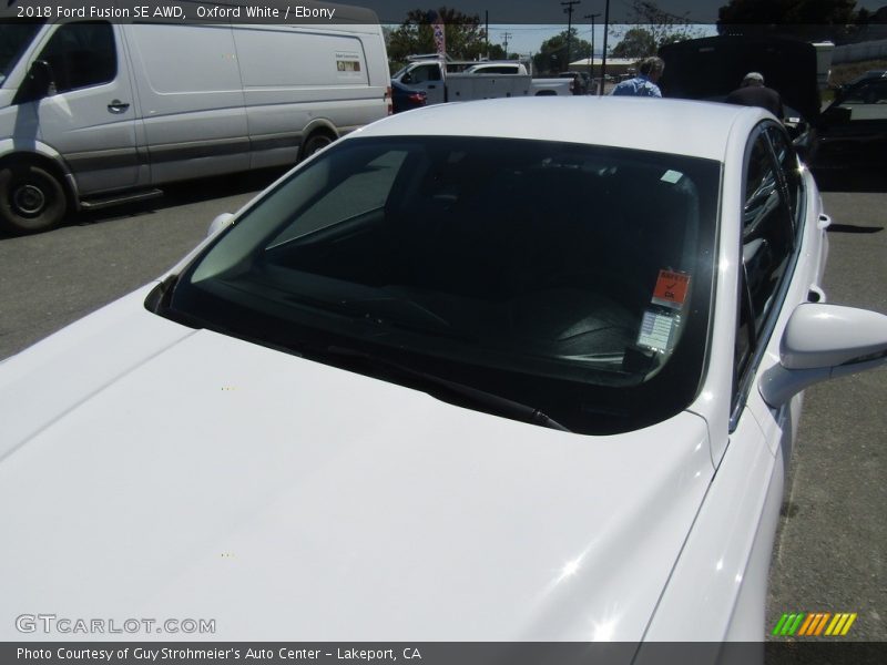 Oxford White / Ebony 2018 Ford Fusion SE AWD
