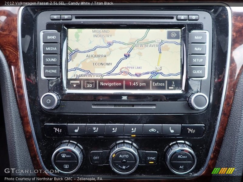 Candy White / Titan Black 2012 Volkswagen Passat 2.5L SEL