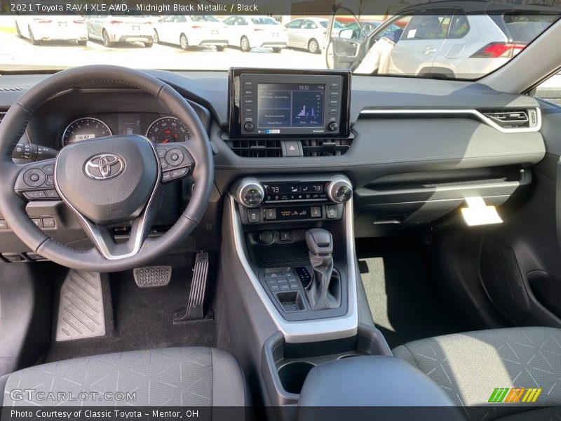 Midnight Black Metallic / Black 2021 Toyota RAV4 XLE AWD