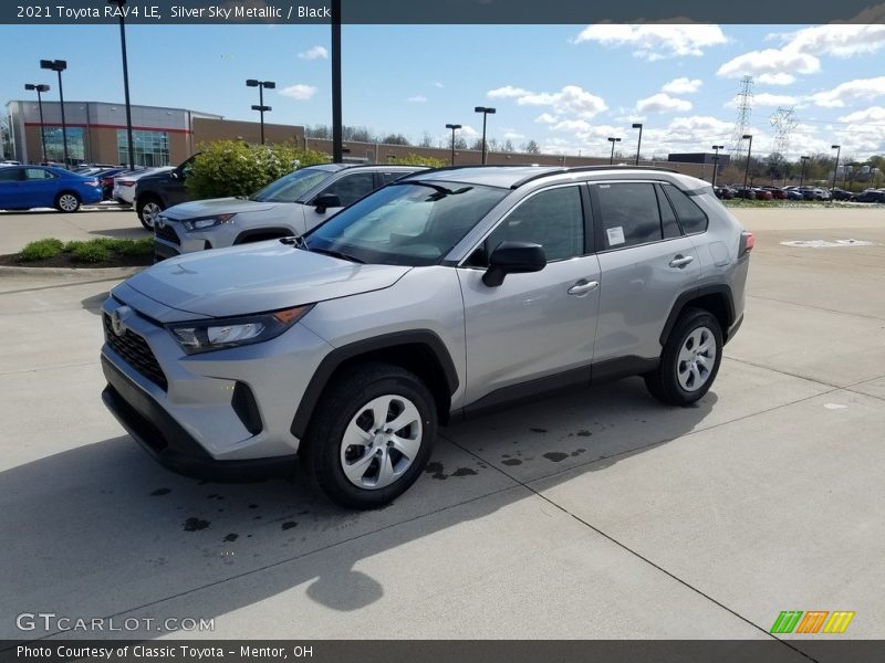 Silver Sky Metallic / Black 2021 Toyota RAV4 LE