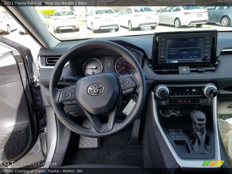 Silver Sky Metallic / Black 2021 Toyota RAV4 LE