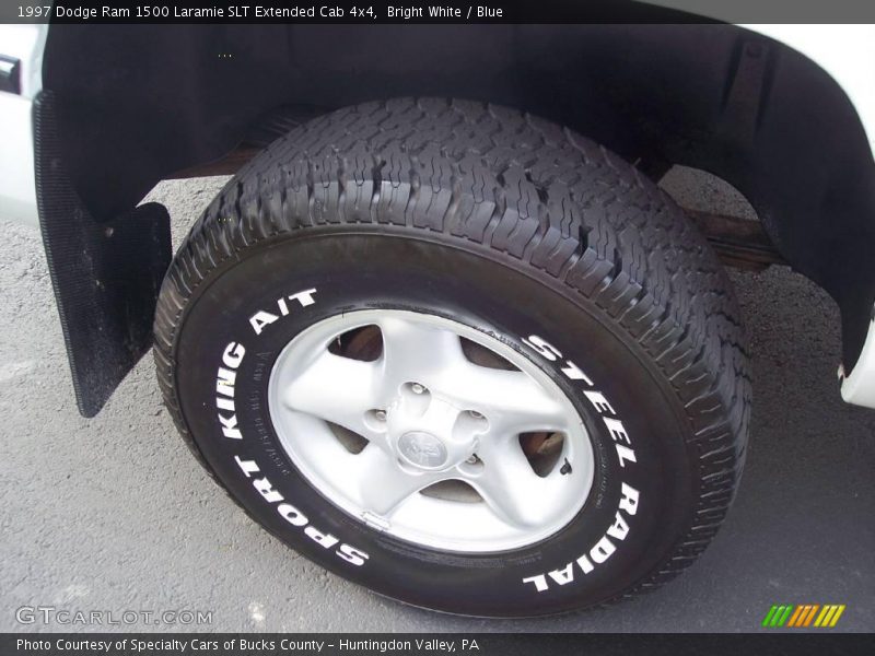 Bright White / Blue 1997 Dodge Ram 1500 Laramie SLT Extended Cab 4x4