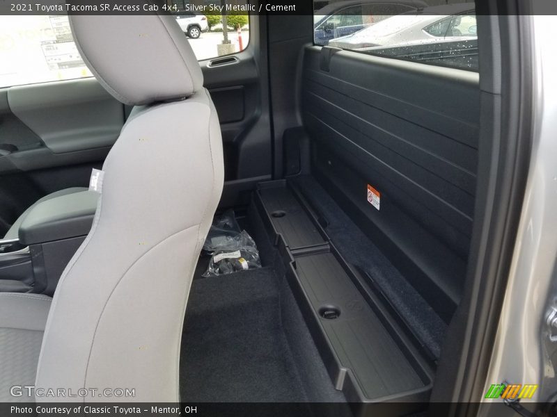 Rear Seat of 2021 Tacoma SR Access Cab 4x4