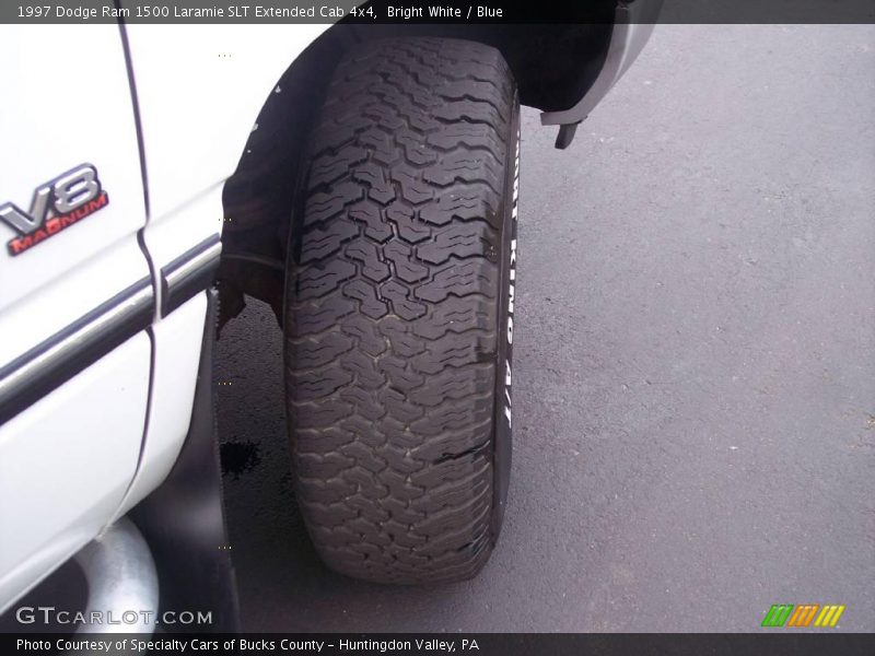 Bright White / Blue 1997 Dodge Ram 1500 Laramie SLT Extended Cab 4x4