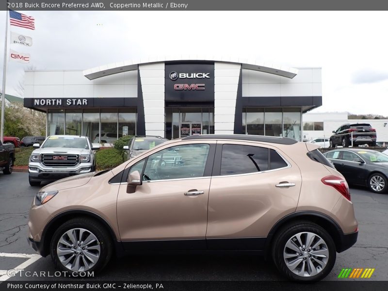 Coppertino Metallic / Ebony 2018 Buick Encore Preferred AWD