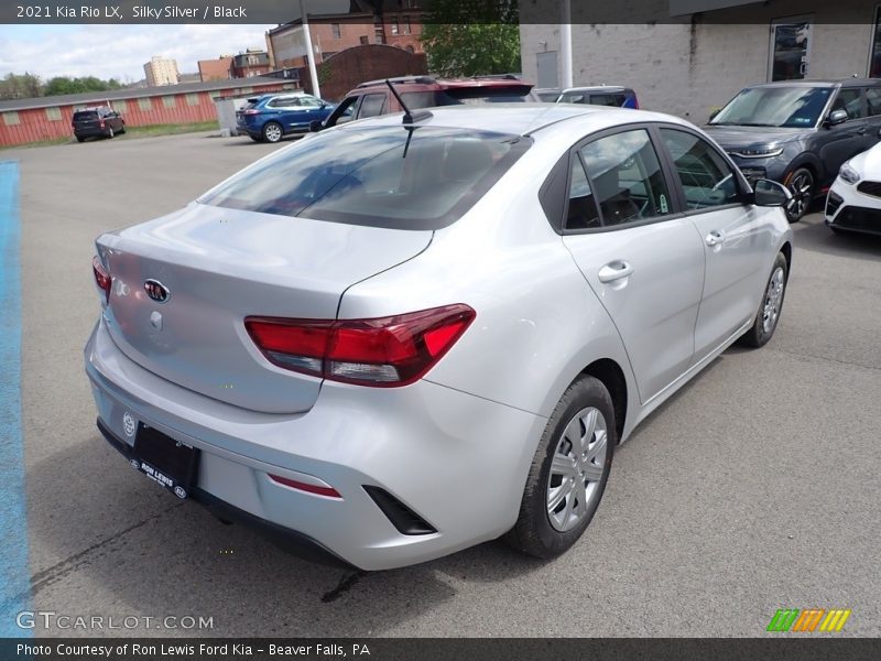 Silky Silver / Black 2021 Kia Rio LX