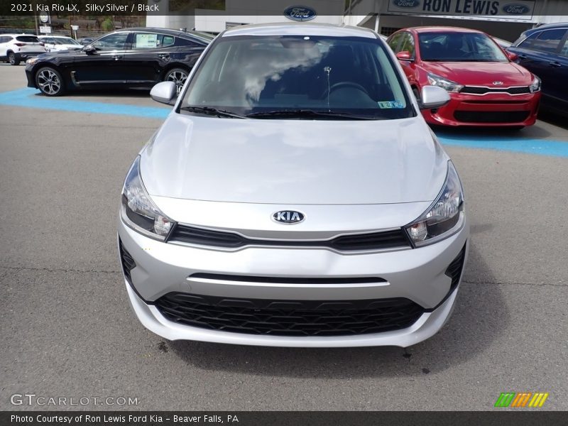 Silky Silver / Black 2021 Kia Rio LX