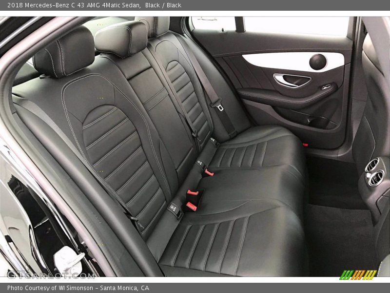 Rear Seat of 2018 C 43 AMG 4Matic Sedan