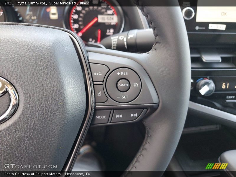 Supersonic Red / Black 2021 Toyota Camry XSE