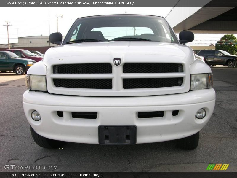 Bright White / Mist Gray 1999 Dodge Ram 1500 Sport Extended Cab 4x4