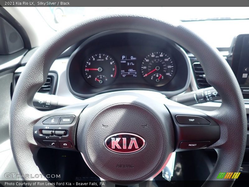Silky Silver / Black 2021 Kia Rio LX