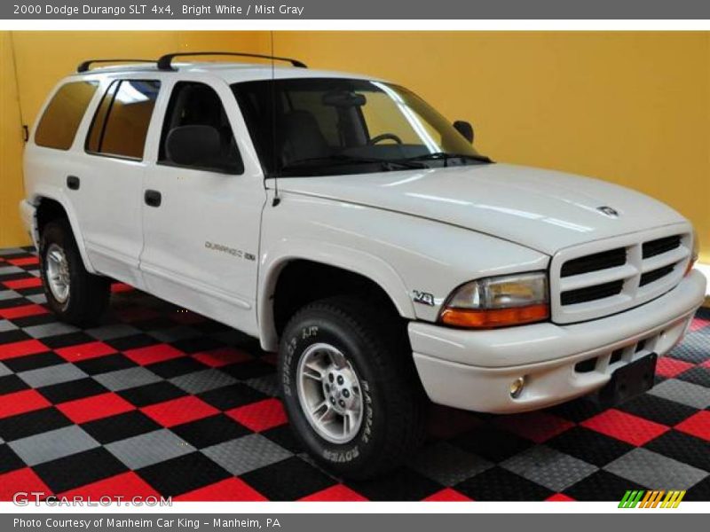 Bright White / Mist Gray 2000 Dodge Durango SLT 4x4