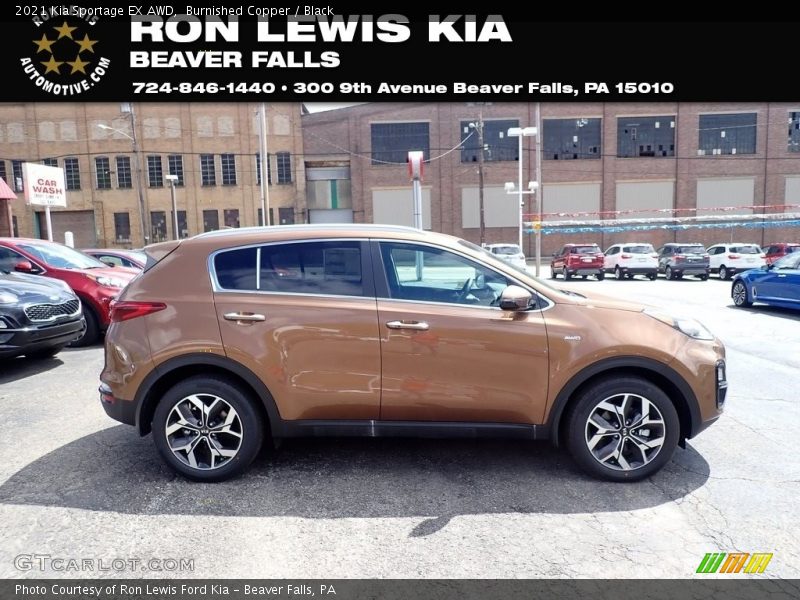 Burnished Copper / Black 2021 Kia Sportage EX AWD