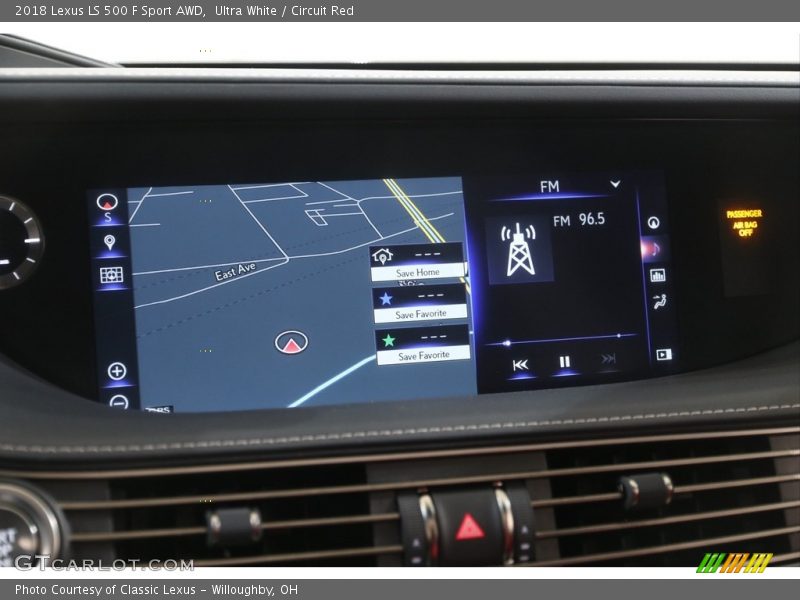 Ultra White / Circuit Red 2018 Lexus LS 500 F Sport AWD