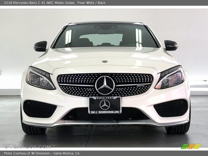 Polar White / Black 2018 Mercedes-Benz C 43 AMG 4Matic Sedan