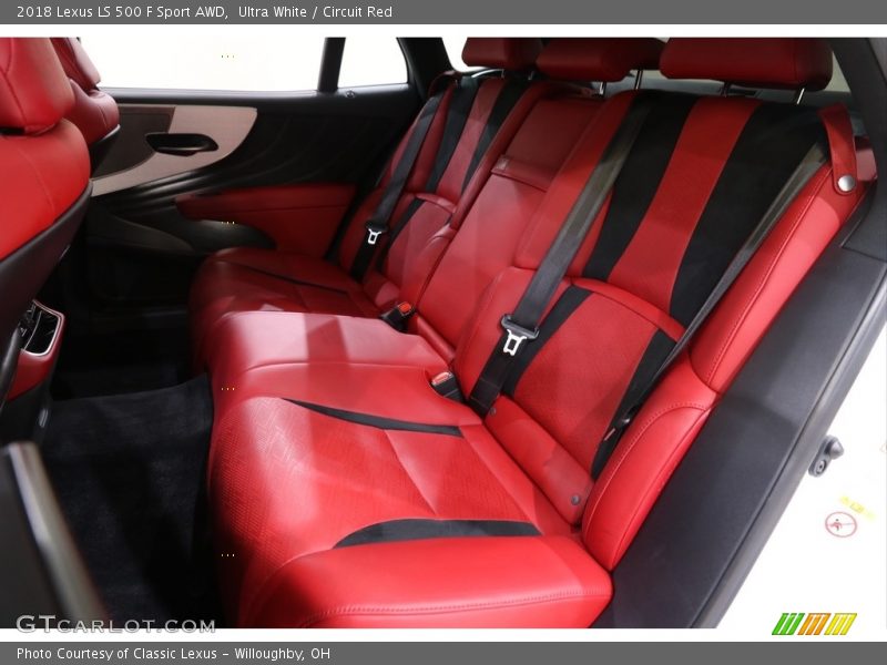 Rear Seat of 2018 LS 500 F Sport AWD