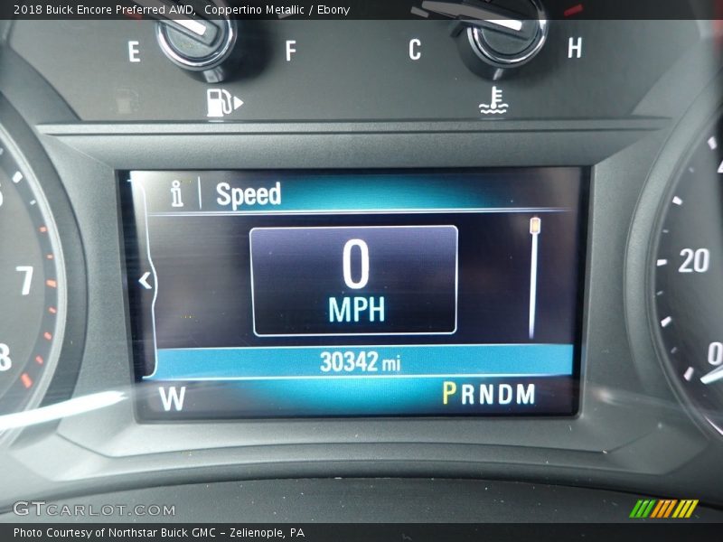 Coppertino Metallic / Ebony 2018 Buick Encore Preferred AWD