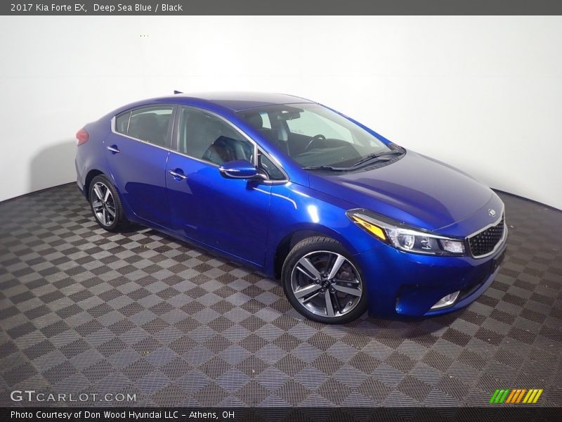 Deep Sea Blue / Black 2017 Kia Forte EX