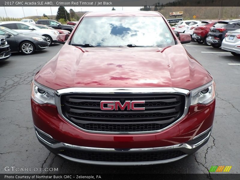 Crimson Red Tintcoat / Jet Black 2017 GMC Acadia SLE AWD