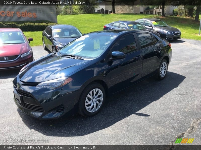 Galactic Aqua Mica / Steel Gray 2019 Toyota Corolla L