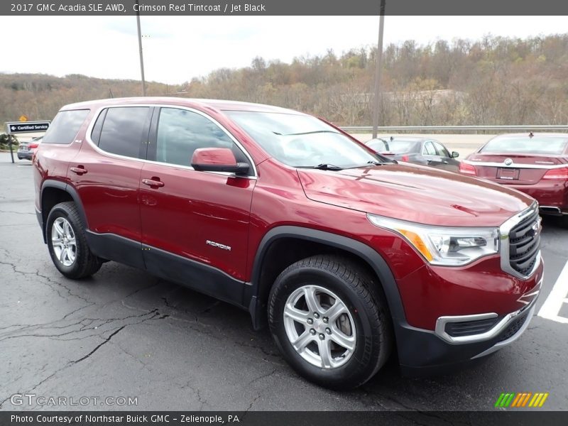 Crimson Red Tintcoat / Jet Black 2017 GMC Acadia SLE AWD