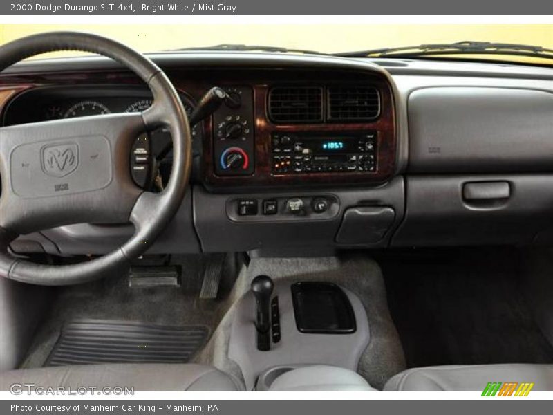 Bright White / Mist Gray 2000 Dodge Durango SLT 4x4