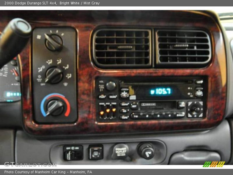 Bright White / Mist Gray 2000 Dodge Durango SLT 4x4