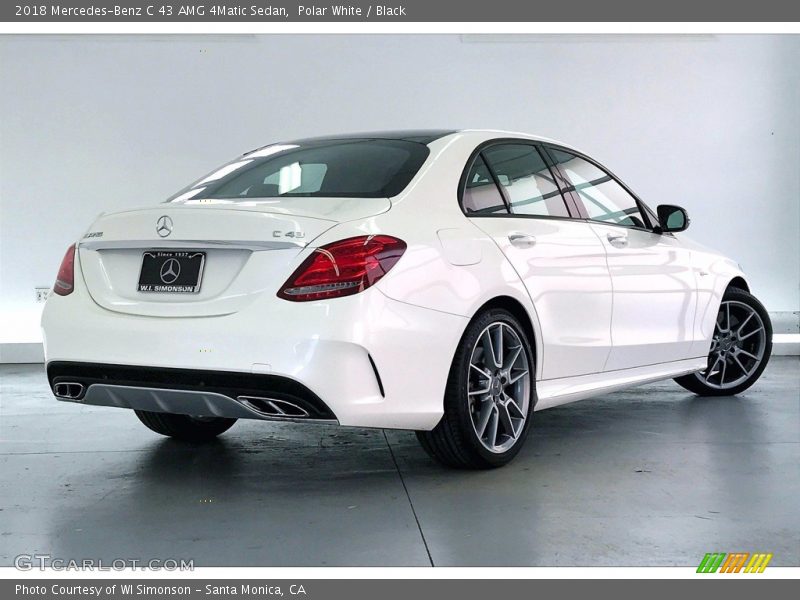 Polar White / Black 2018 Mercedes-Benz C 43 AMG 4Matic Sedan