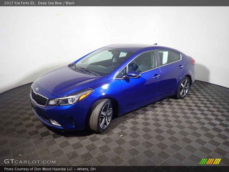 Deep Sea Blue / Black 2017 Kia Forte EX